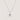Velvet Moon Astra Horoscope Necklace in silver featuring the Gemini zodiac symbol.